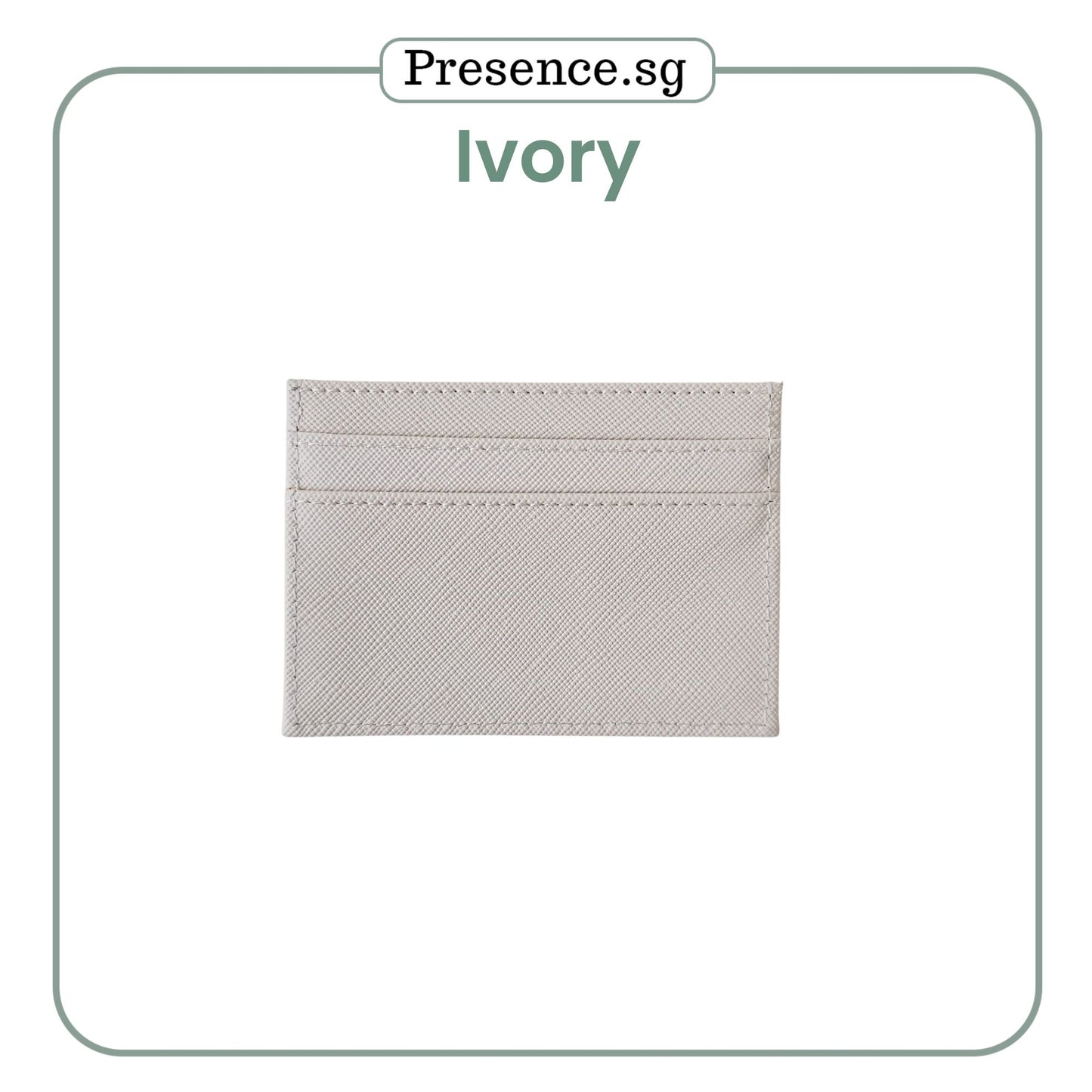 Personalized Saffiano Leather Card Holder