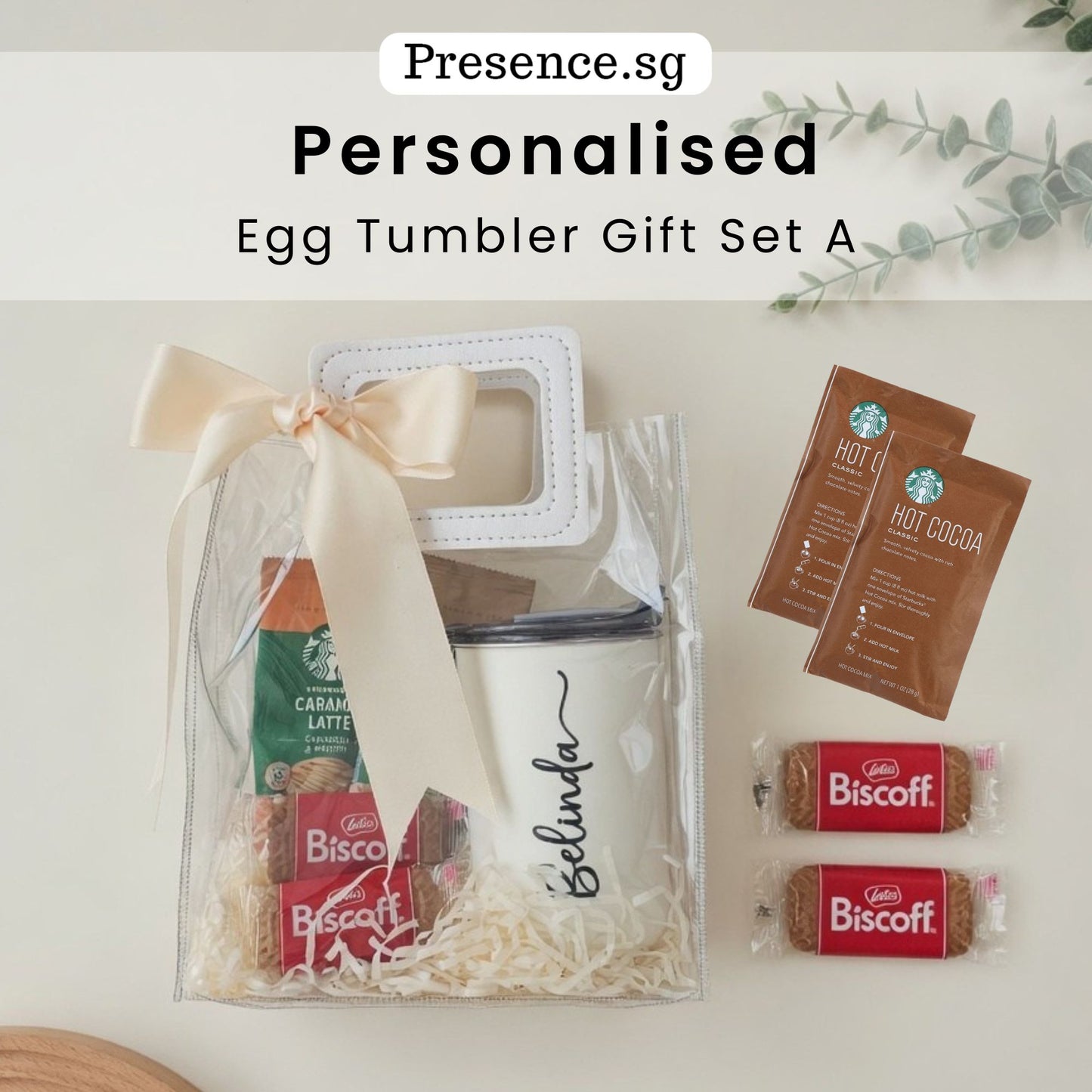 Personalised 300ml Egg Tumbler & Treats Gift Set (Set A)