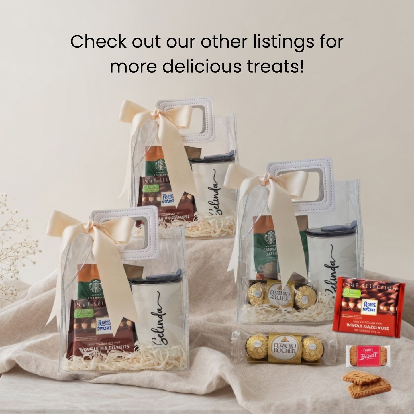 Personalised 300ml Egg Tumbler & Treats Gift Set (Set D)