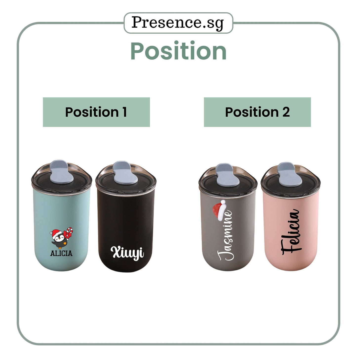 Personalised Christmas Egg Tumbler Gift Set