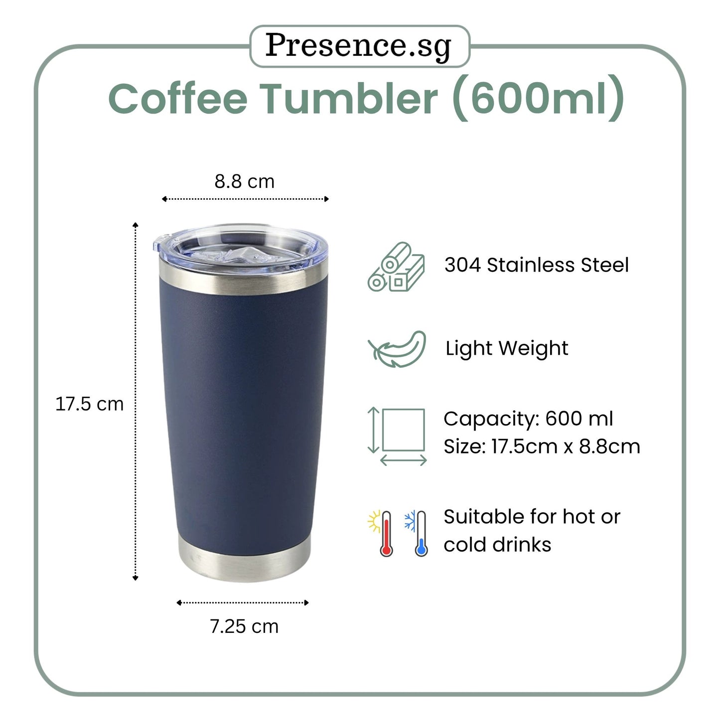 Personalised Christmas  Coffee Tumbler Gift Set