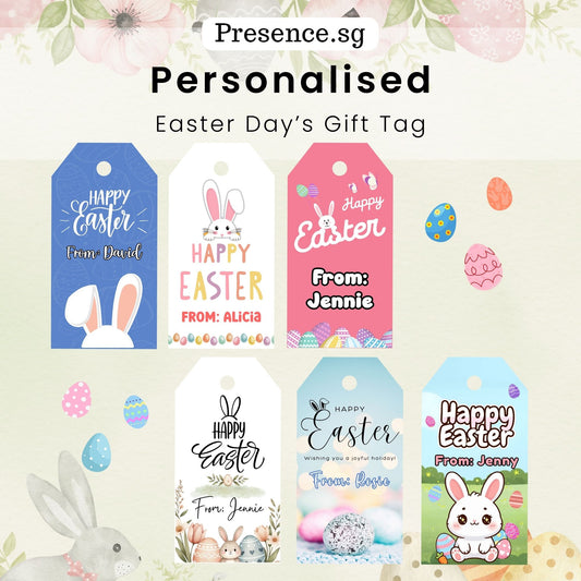 Customised Easter Day's Gift Tags – 6 Designs