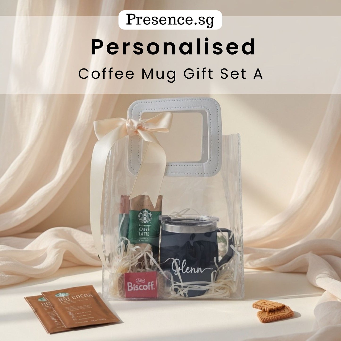 Personalised 450ml Coffee Mug & Treats Gift Set (Set A)
