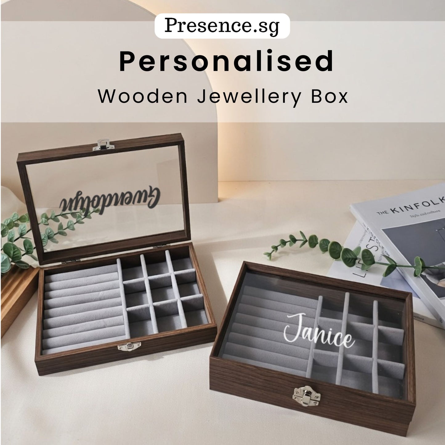 Personalised Wooden Jewellery Box