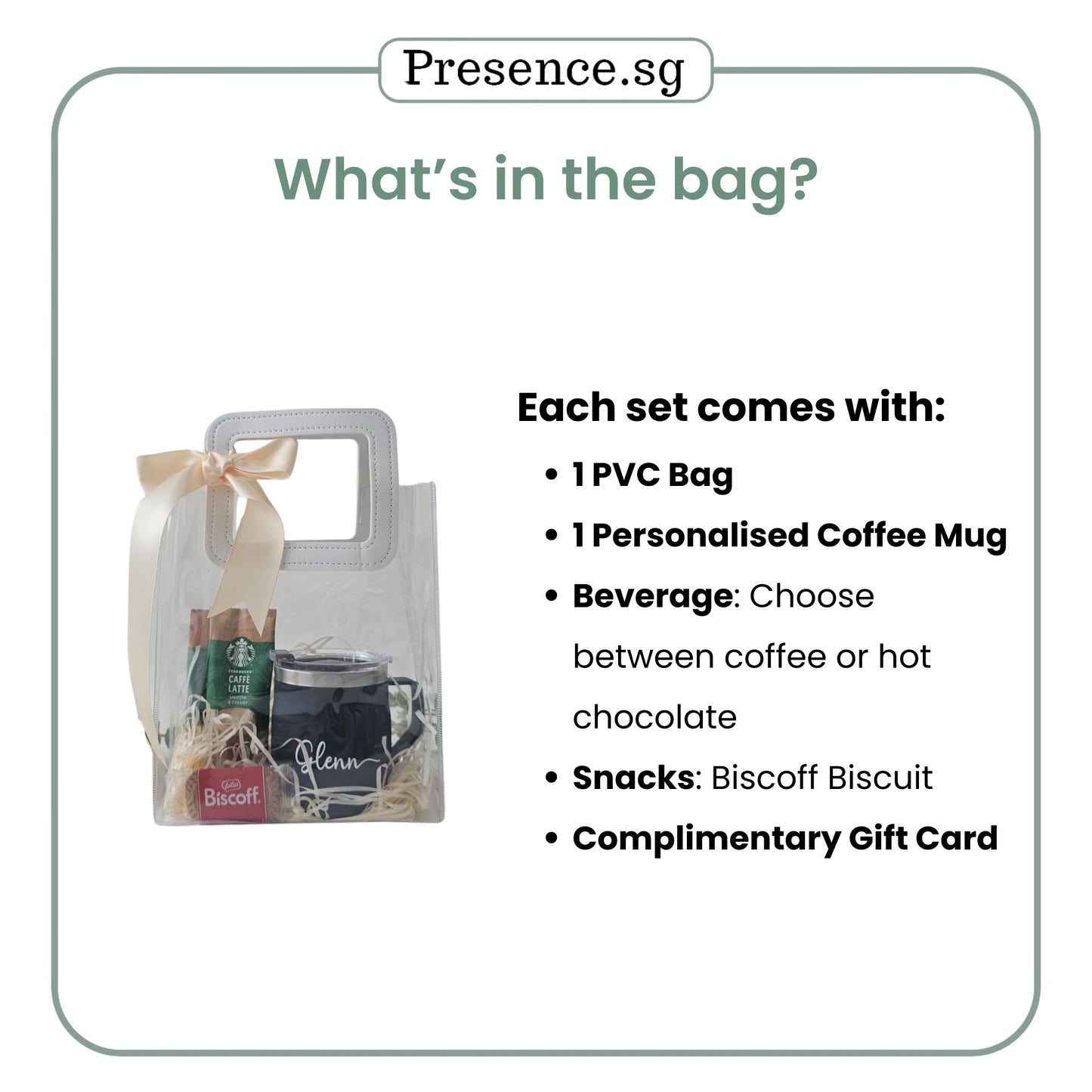 Personalised 450ml Coffee Mug & Treats Gift Set (Set A)