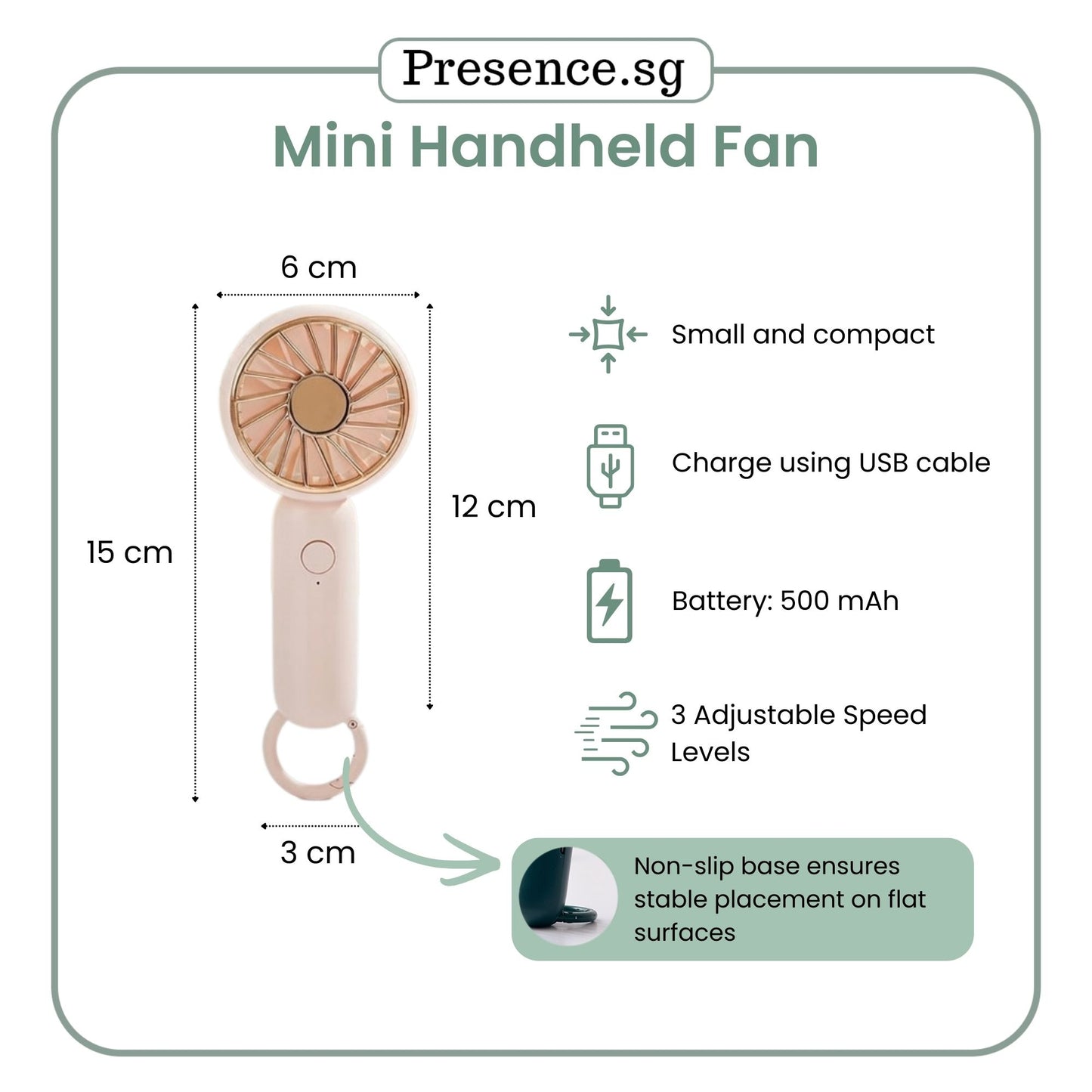 Personalized Handheld Mini Fan