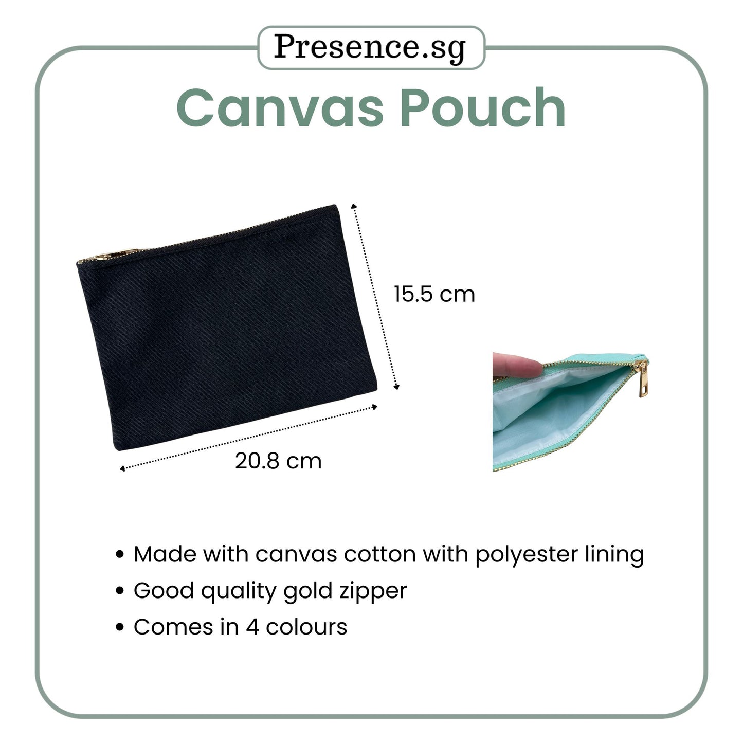 Teachers’ Day Gift Set – Canvas Pouch +LED Mirror (with Treat Add-on Option)