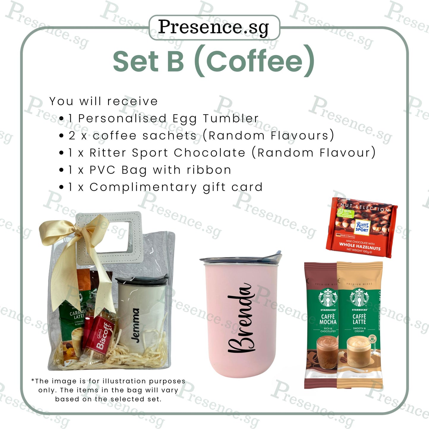 Personalised Tumbler Gift Set with Treats