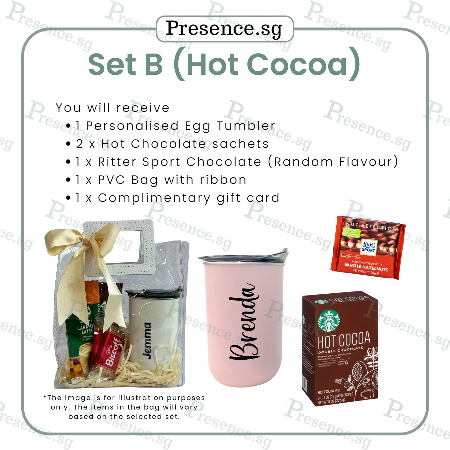 Personalised Tumbler Gift Set with Treats