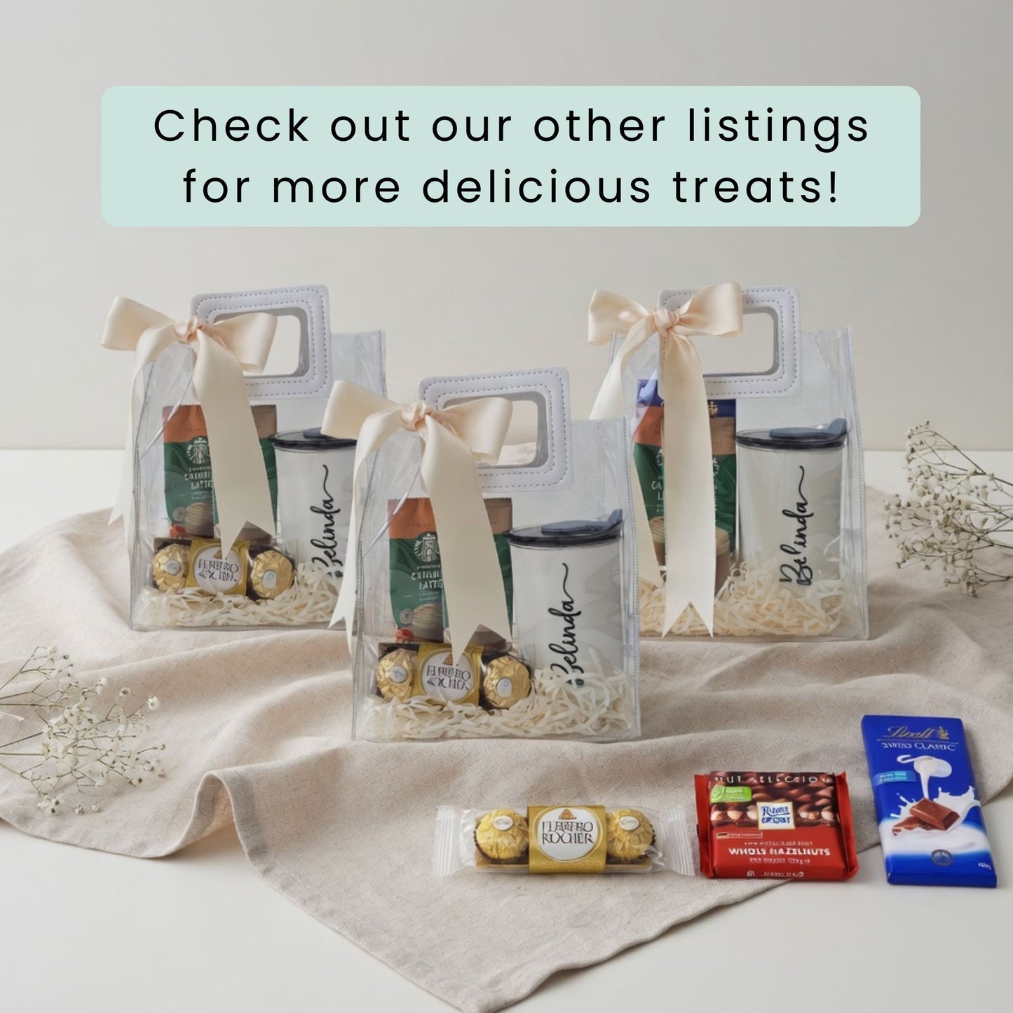 Personalised 300ml Egg Tumbler & Treats Gift Set (Set A)