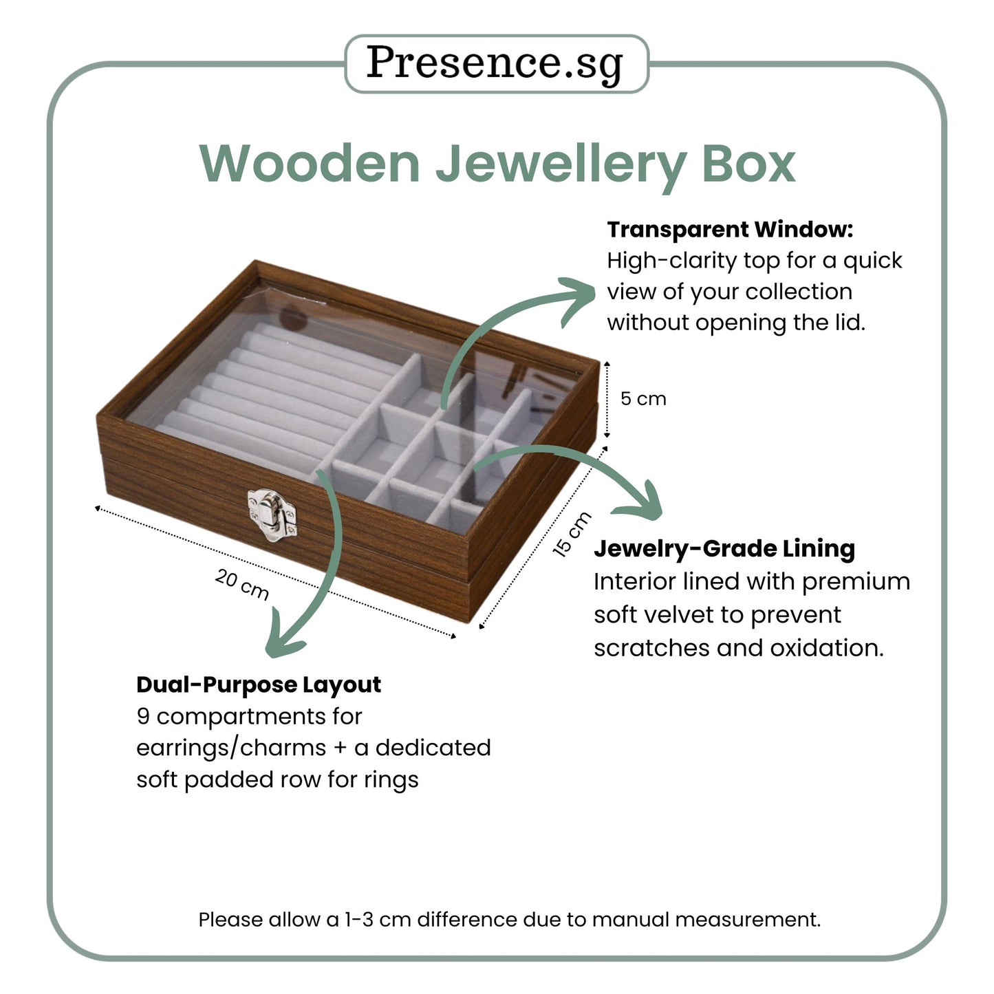 Personalised Wooden Jewellery Box