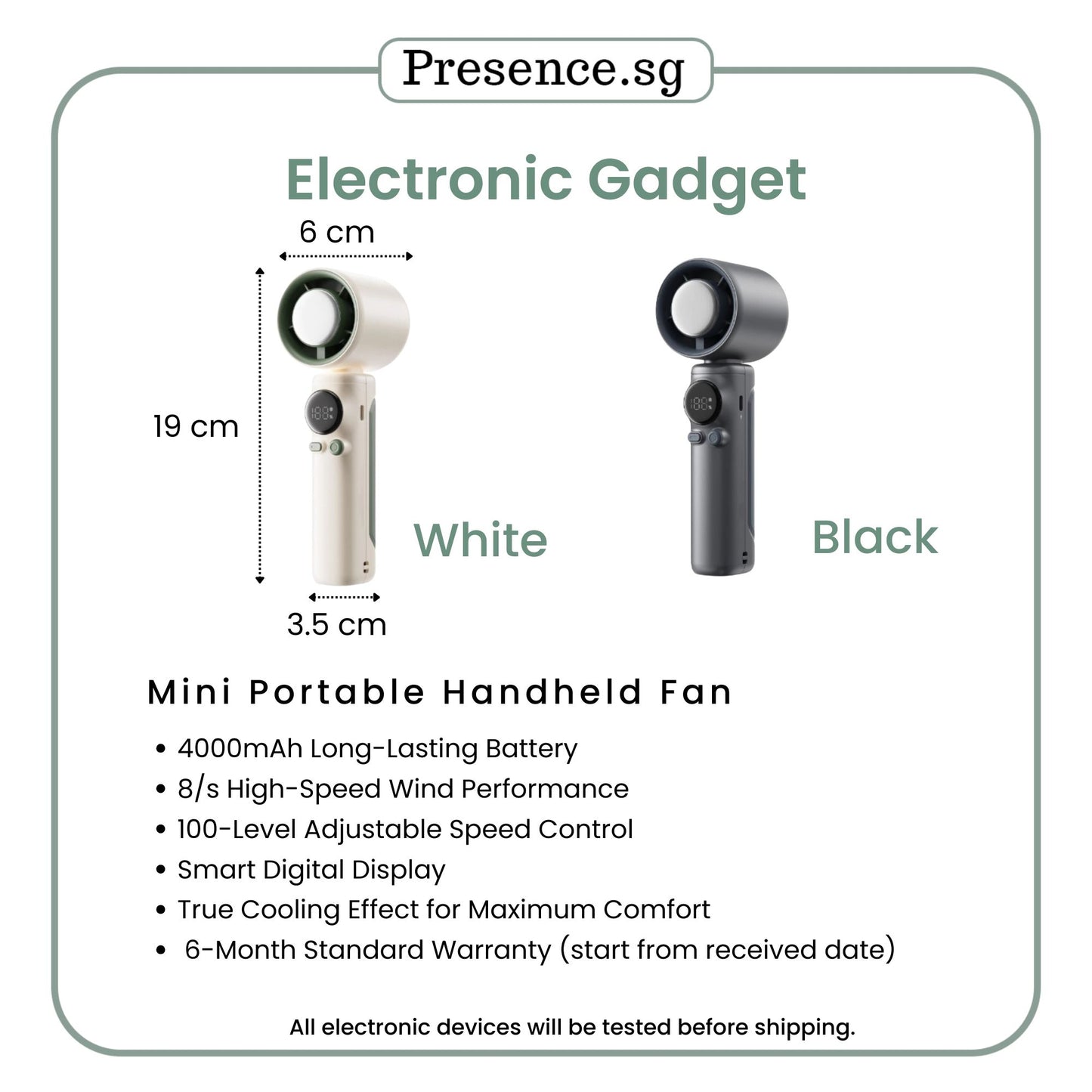 Gift for Him The Cool Commuter Set | Personalised Mug + Mini Handheld Fan