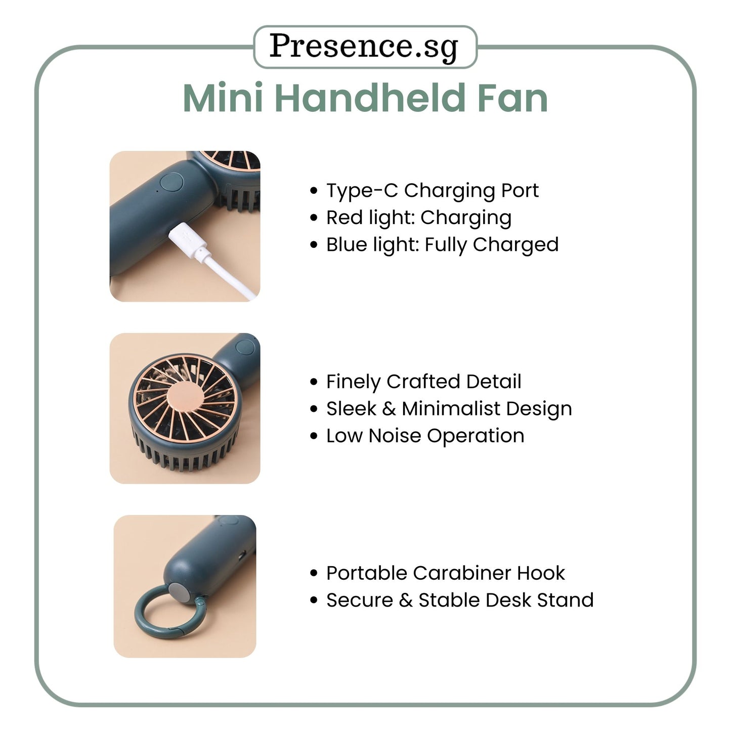 Personalized Handheld Mini Fan