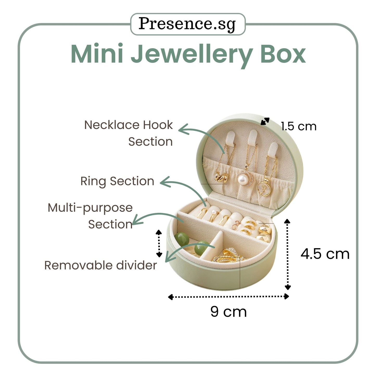 Personalised Mini Jewellery Box (Monogram)