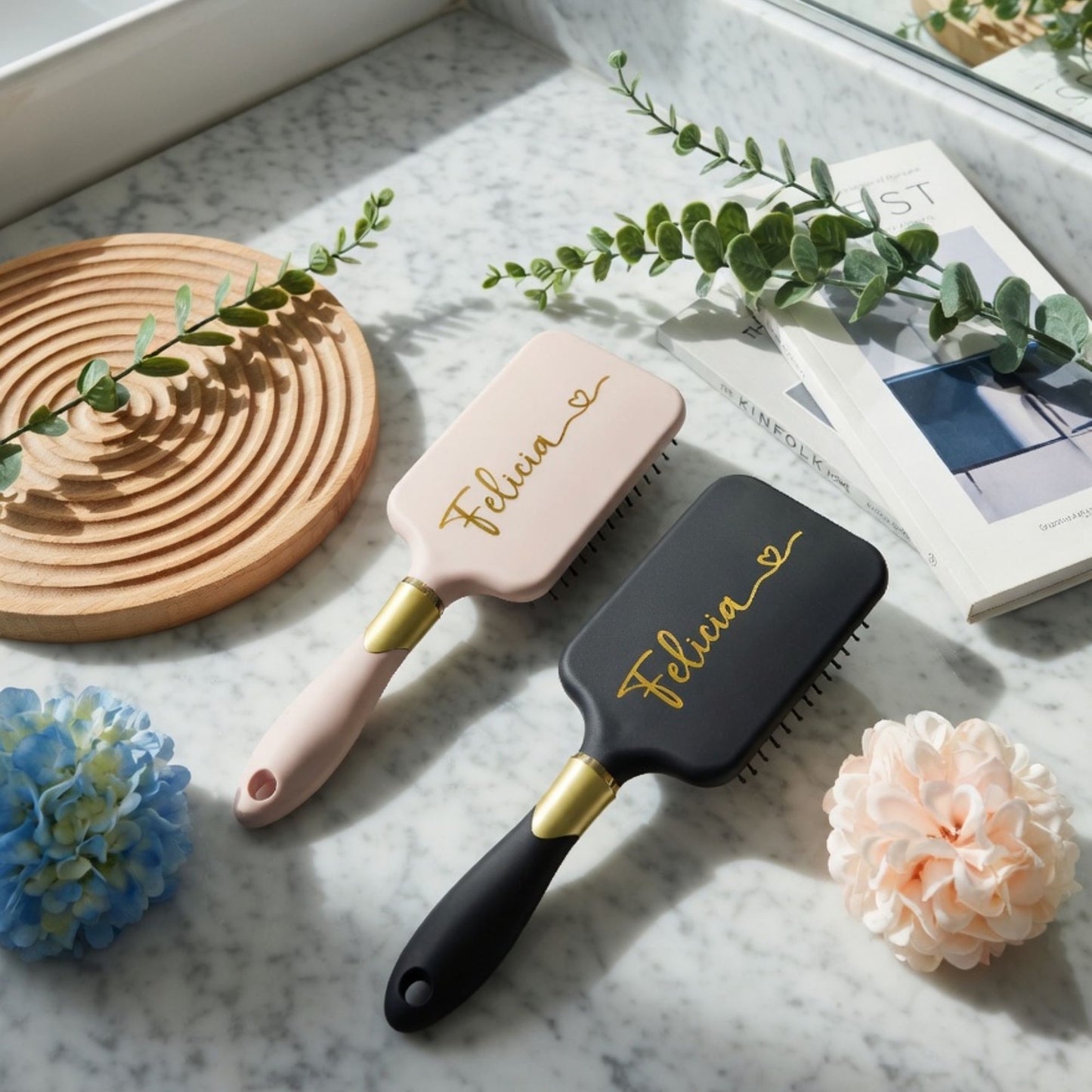 Personalized Massage Paddle Hair Brush