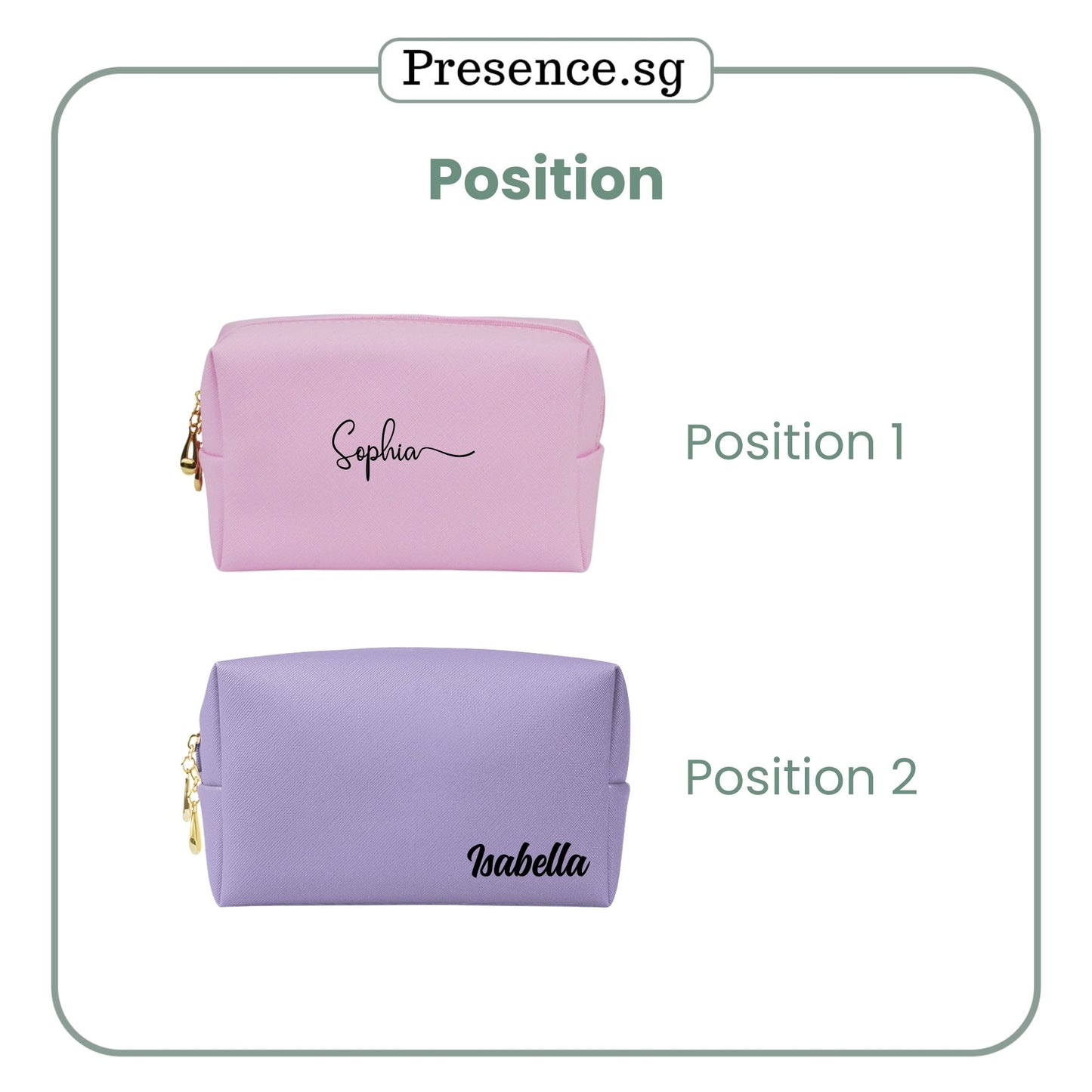 Personalised Saffiano Leather Pouch