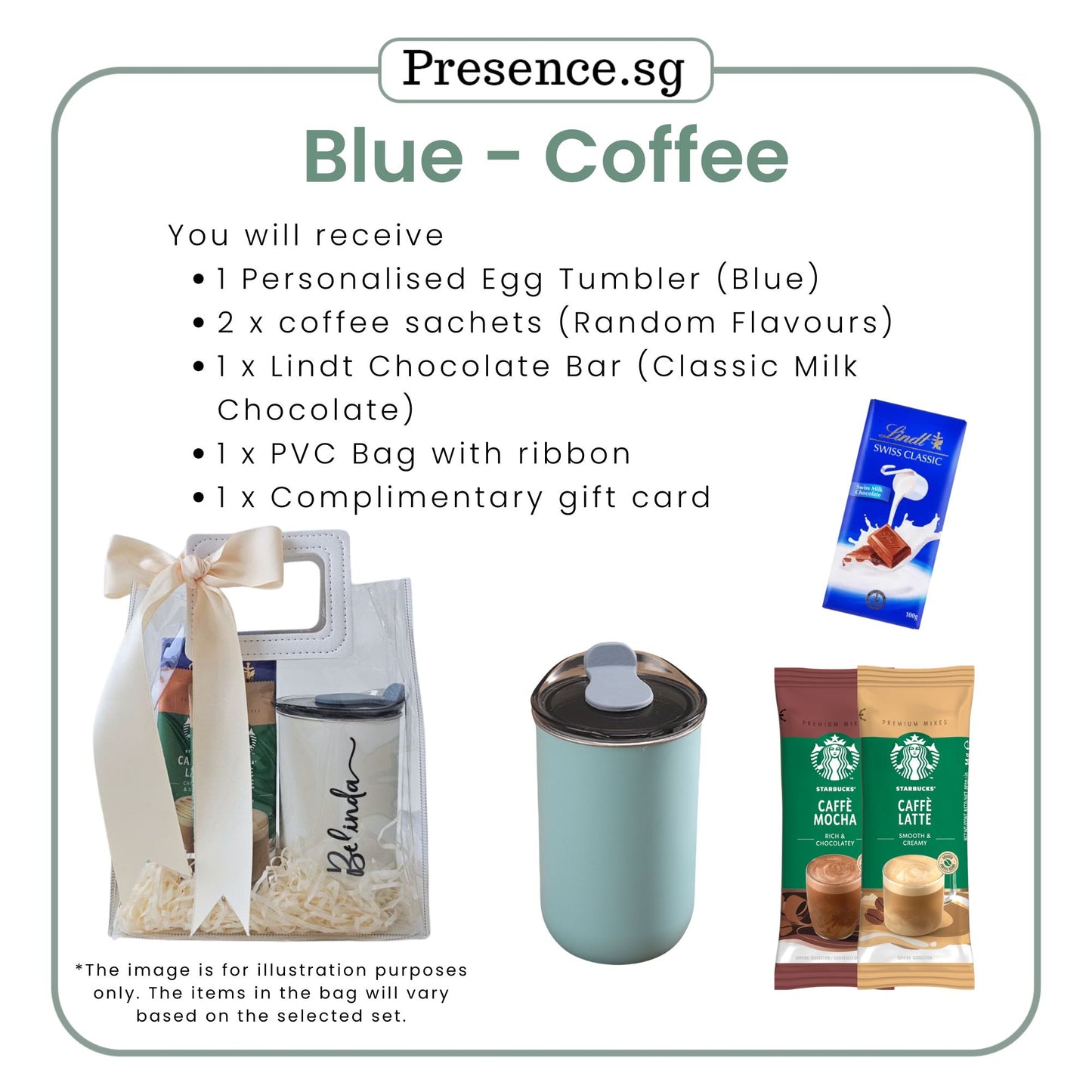 Personalised 300ml Egg Tumbler & Treats Gift Set (Set D)