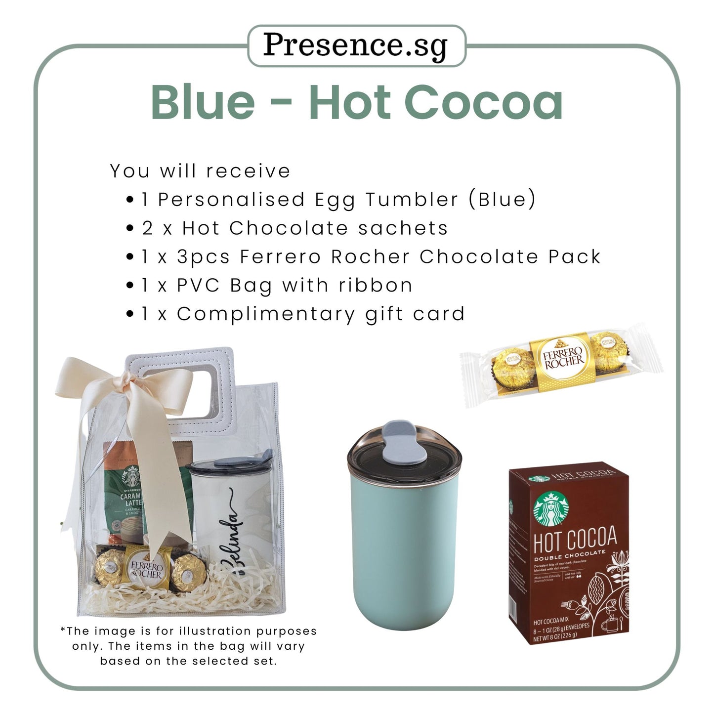 Personalised 300ml Egg Tumbler & Treats Gift Set (Set C)