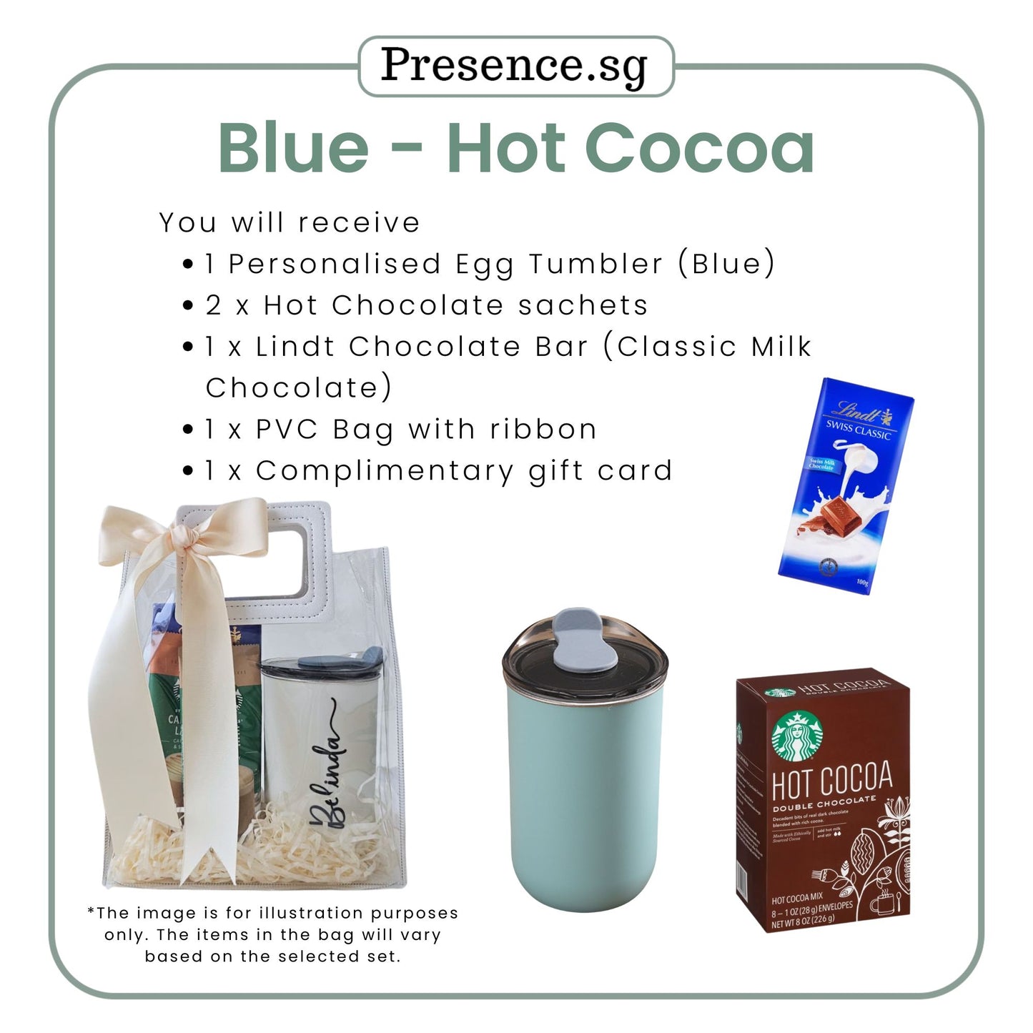 Personalised 300ml Egg Tumbler & Treats Gift Set (Set D)