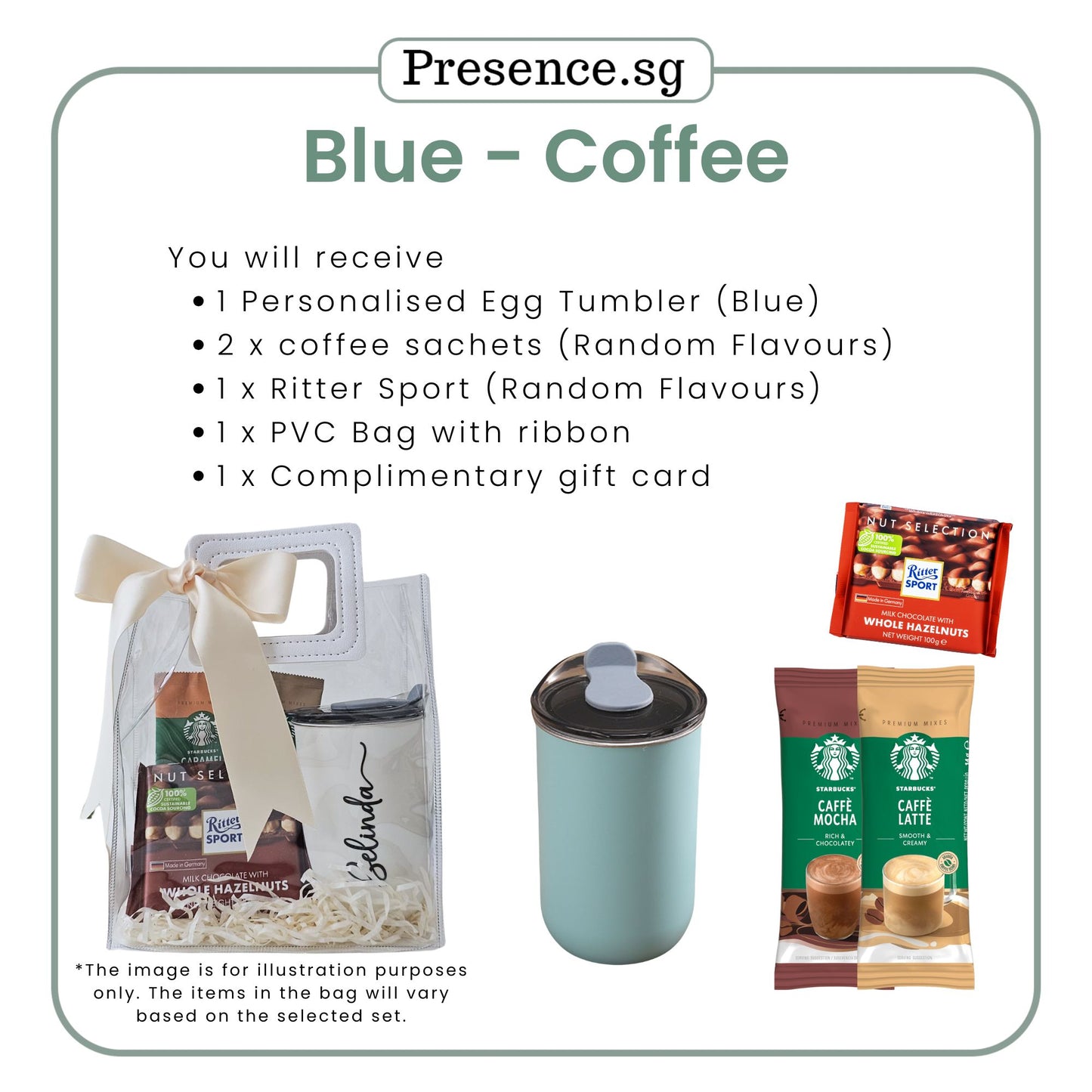 Personalised 300ml Egg Tumbler & Treats Gift Set (Set B)