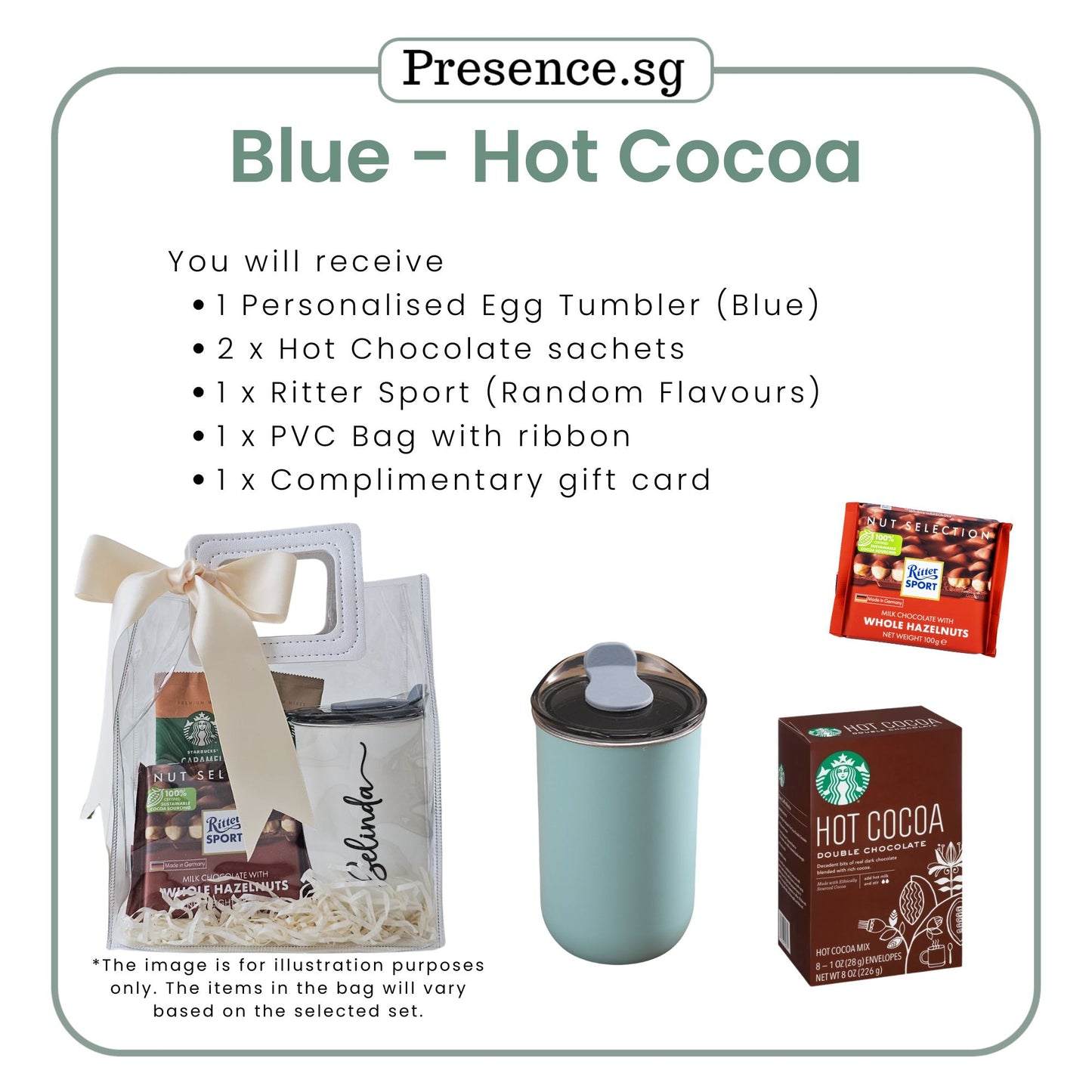 Personalised 300ml Egg Tumbler & Treats Gift Set (Set B)