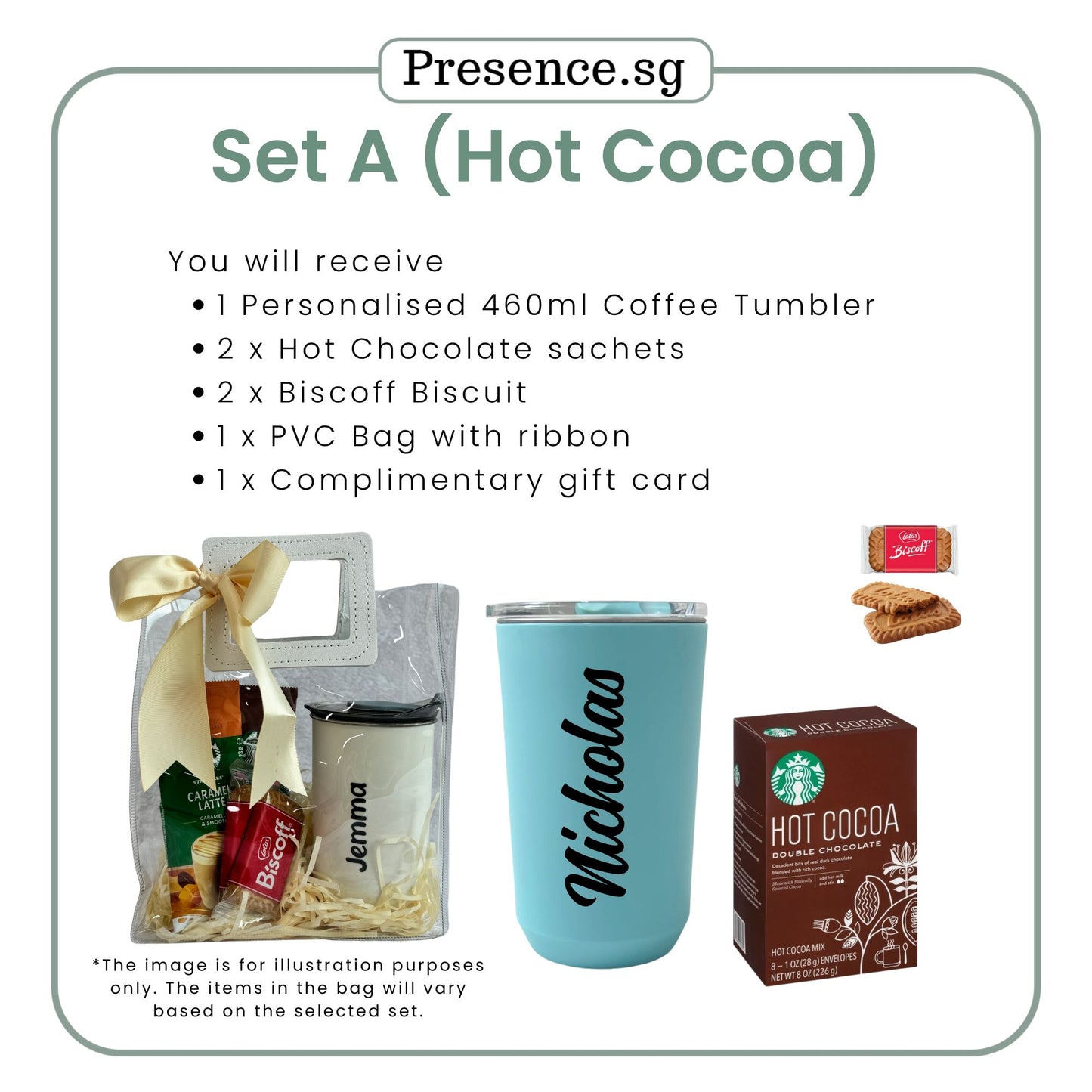 Personalised Tumbler Gift Set with Treats
