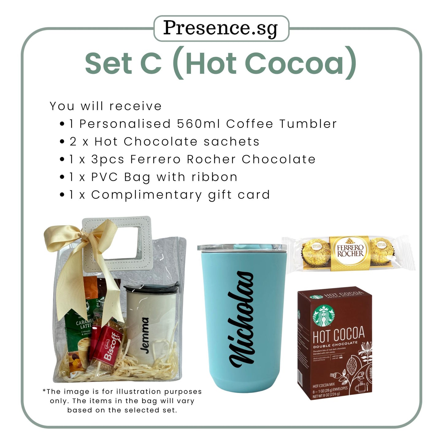 Personalised Tumbler Gift Set with Treats