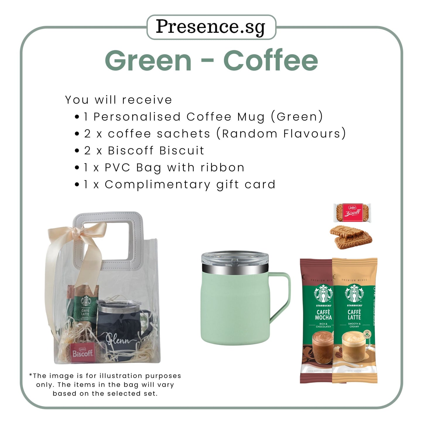 Personalised 450ml Coffee Mug & Treats Gift Set (Set A)