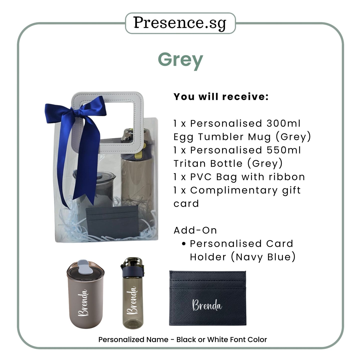 Personalised Gift Set with Egg Tumbler and Tritan Bottle