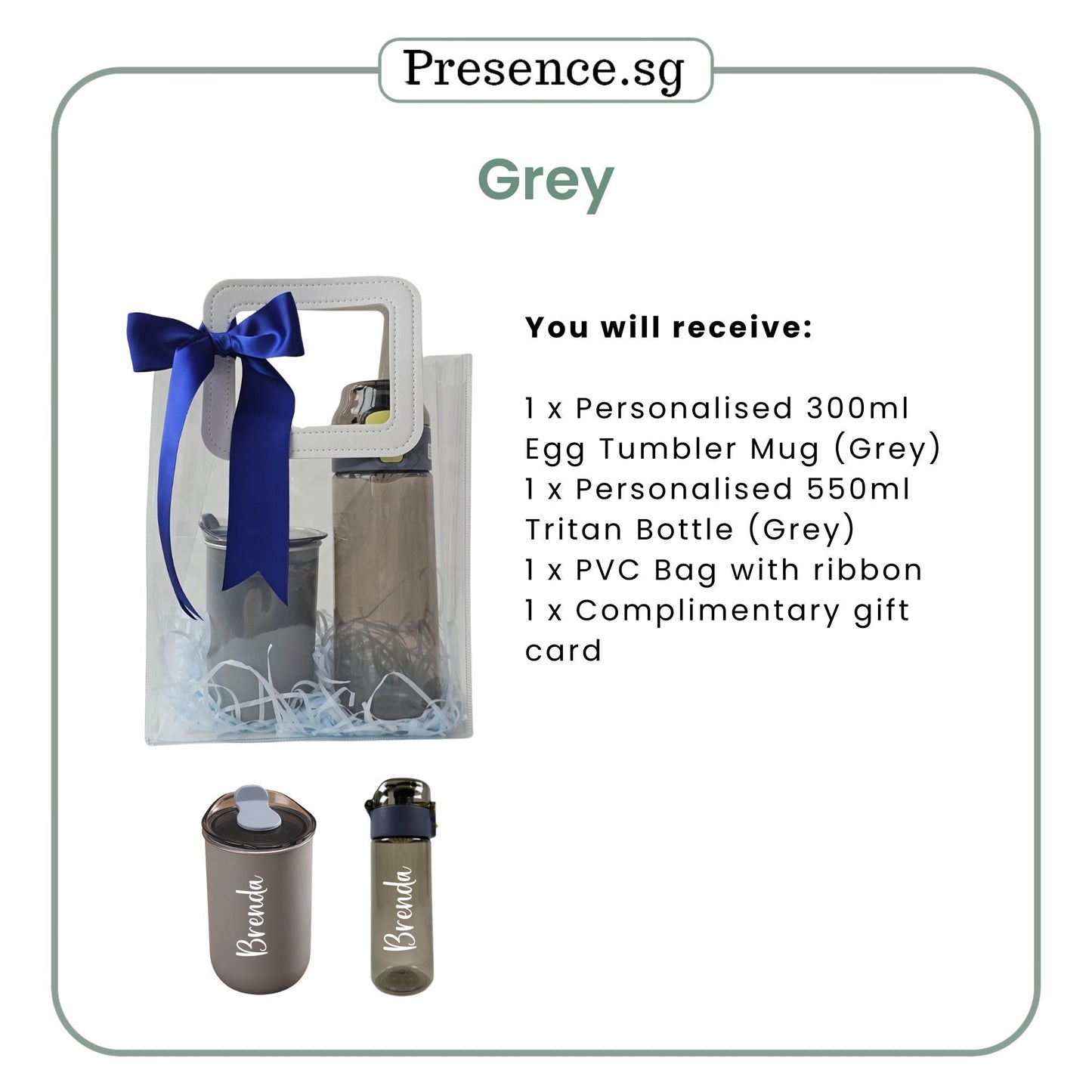 Personalised Gift Set with Egg Tumbler and Tritan Bottle