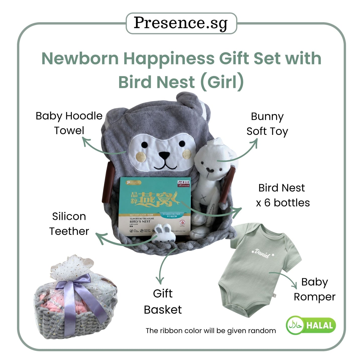 Newborn Baby Gift Set (Happiness Set with Wellness Supplement)