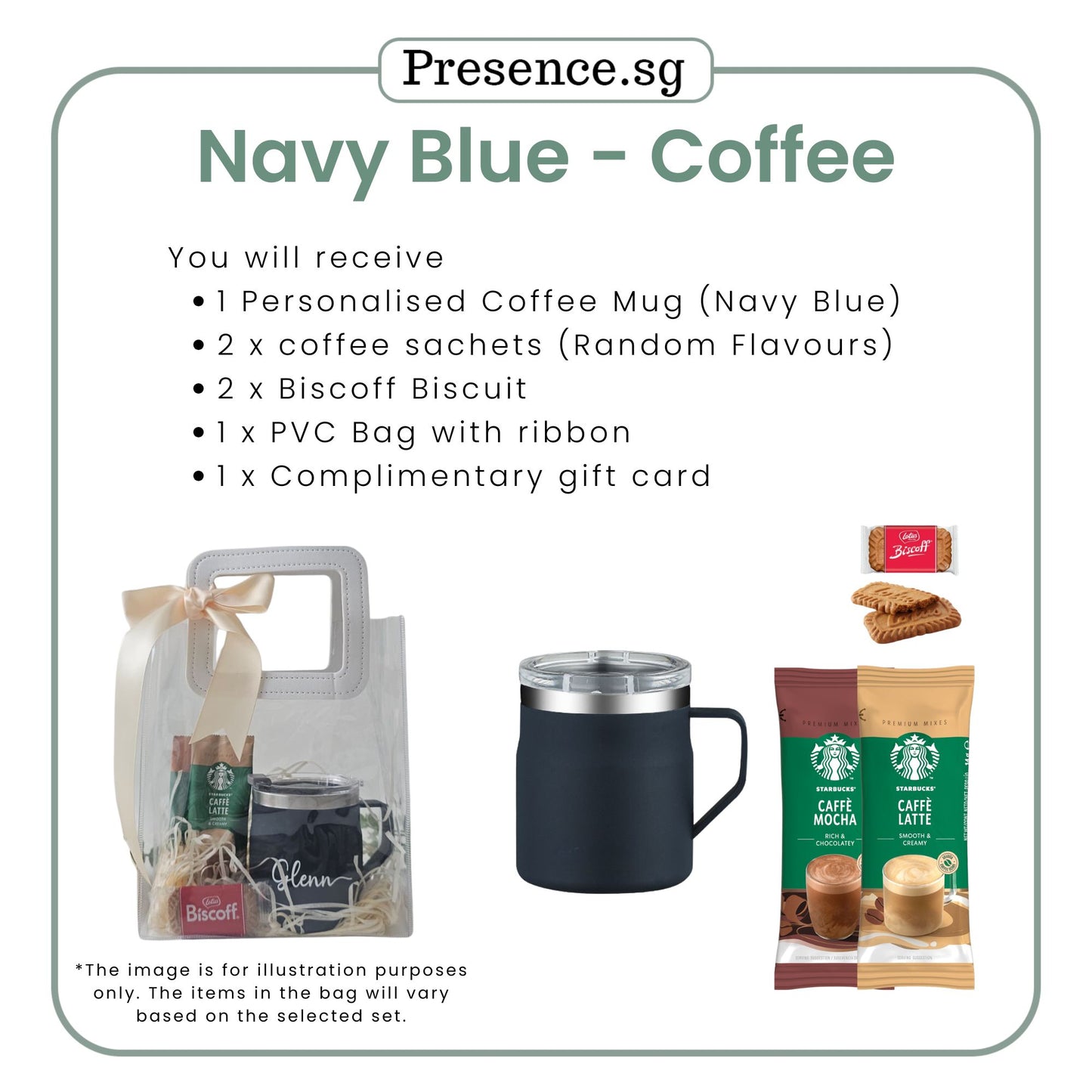 Personalised 450ml Coffee Mug & Treats Gift Set (Set A)