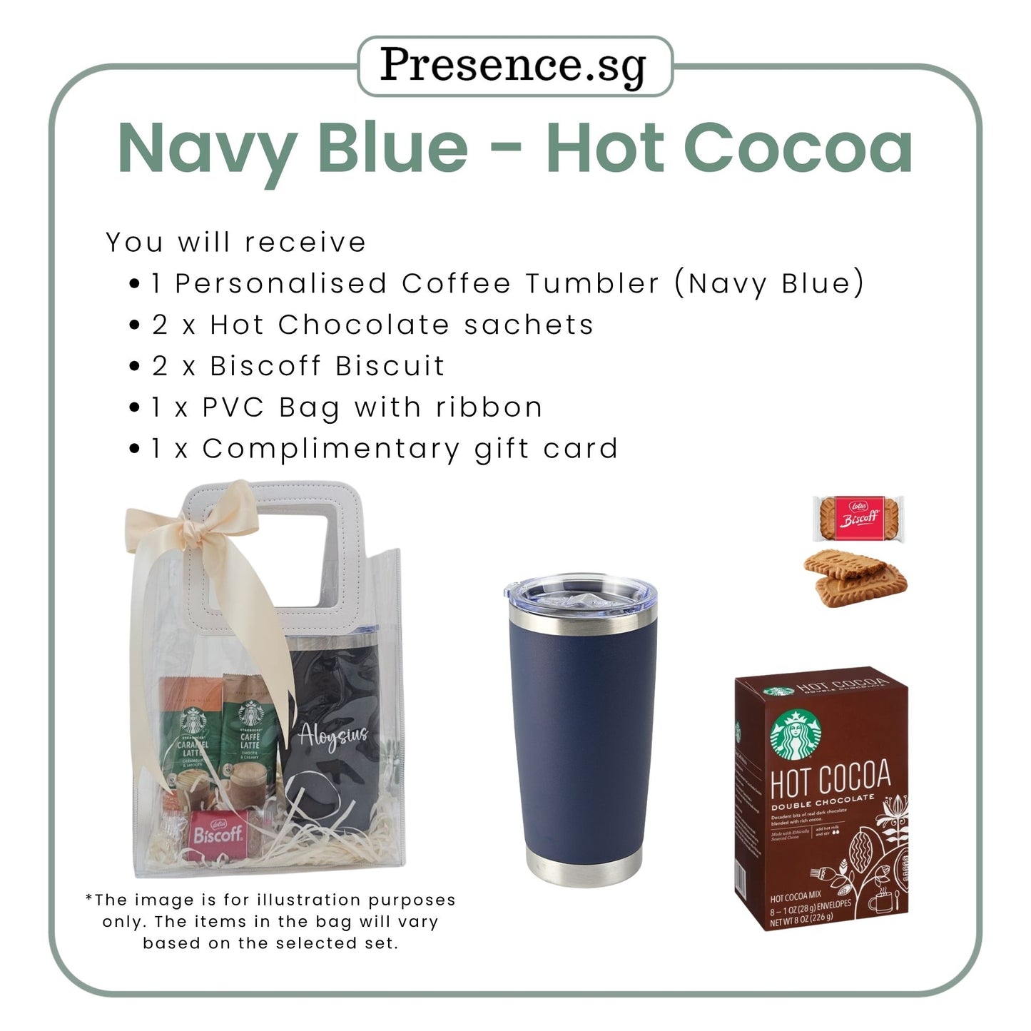 Personalised 600ml Coffee Tumbler & Treats Gift Set (Set A)