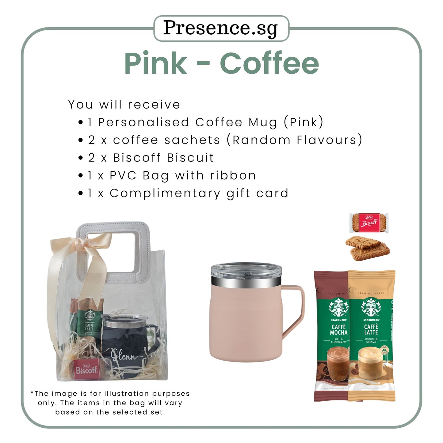 Personalised 450ml Coffee Mug & Treats Gift Set (Set A)