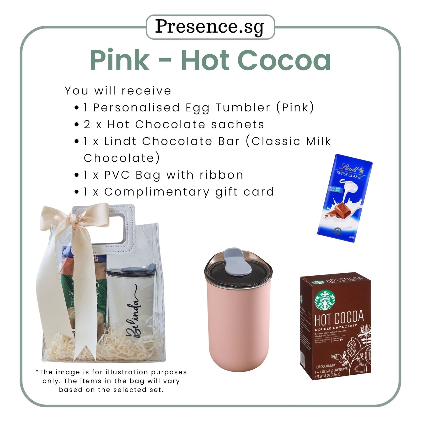 Personalised 300ml Egg Tumbler & Treats Gift Set (Set D)