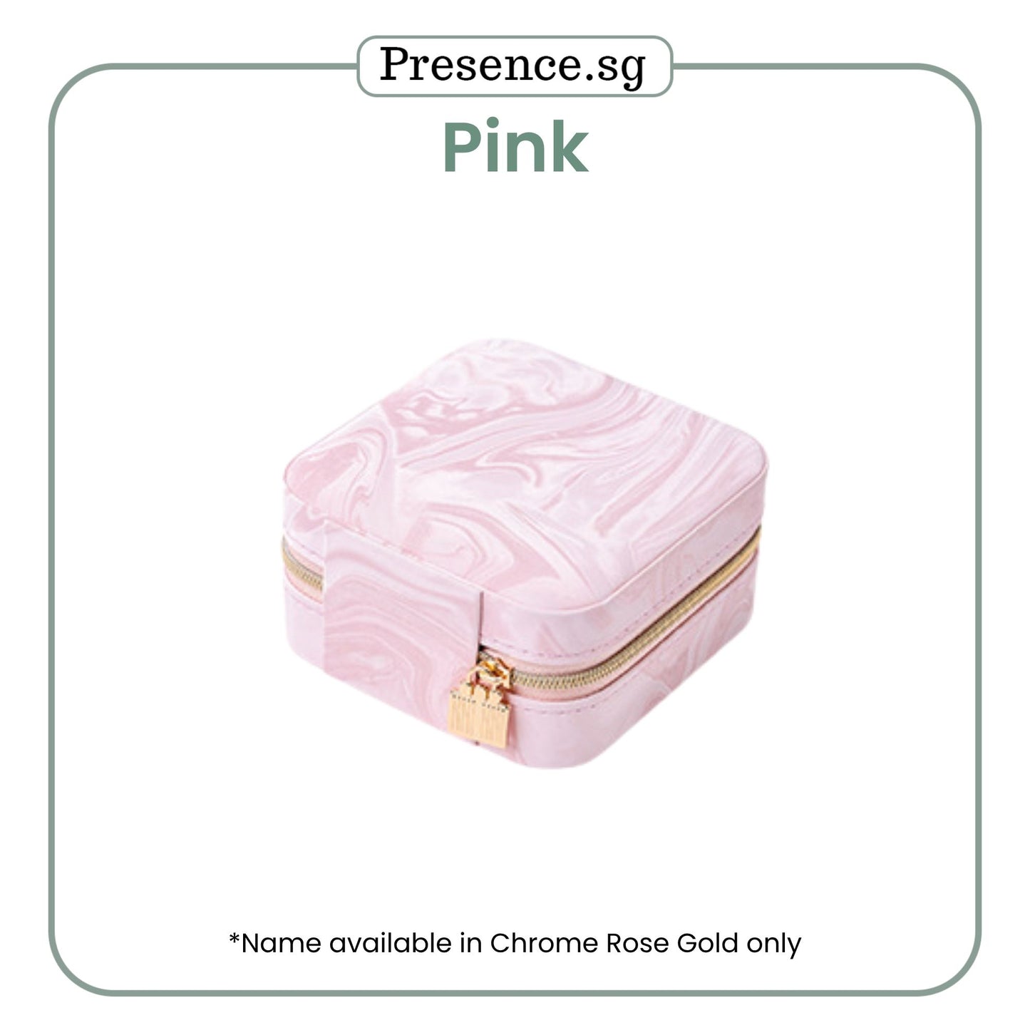 Personalized Marble Mini Travel Jewellery Box