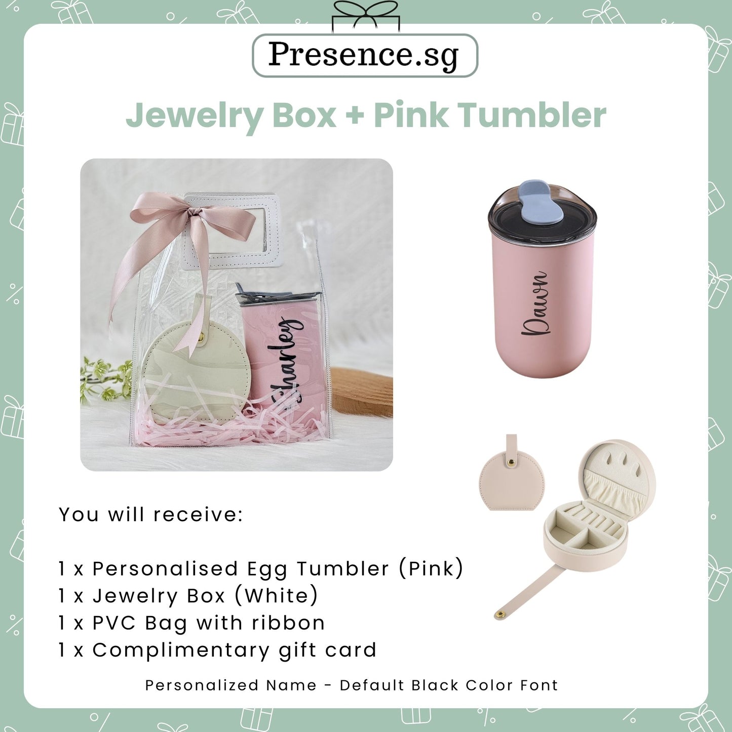 Timeless Elegance Gift Set - Egg Tumbler