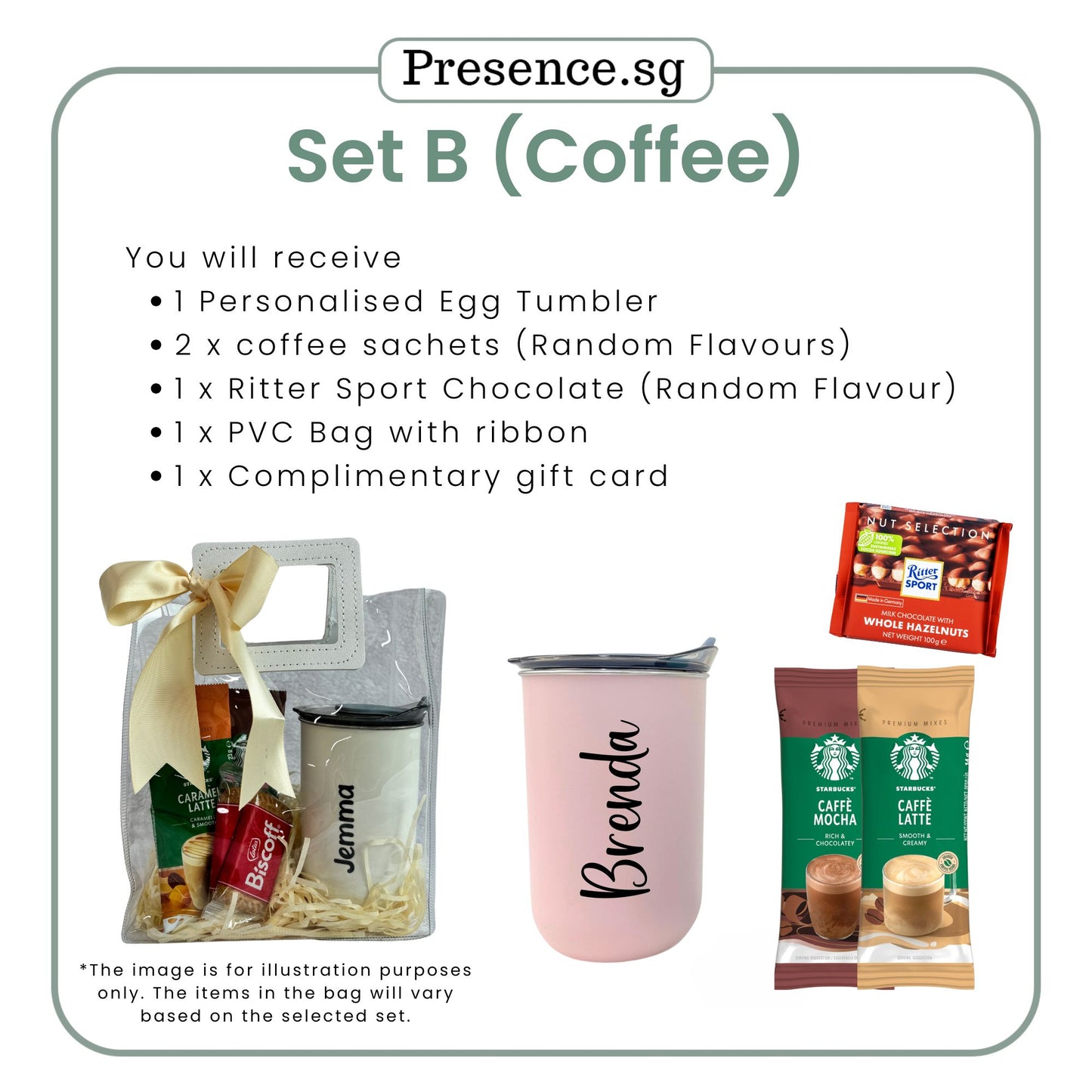 Personalised Tumbler Gift Set with Treats