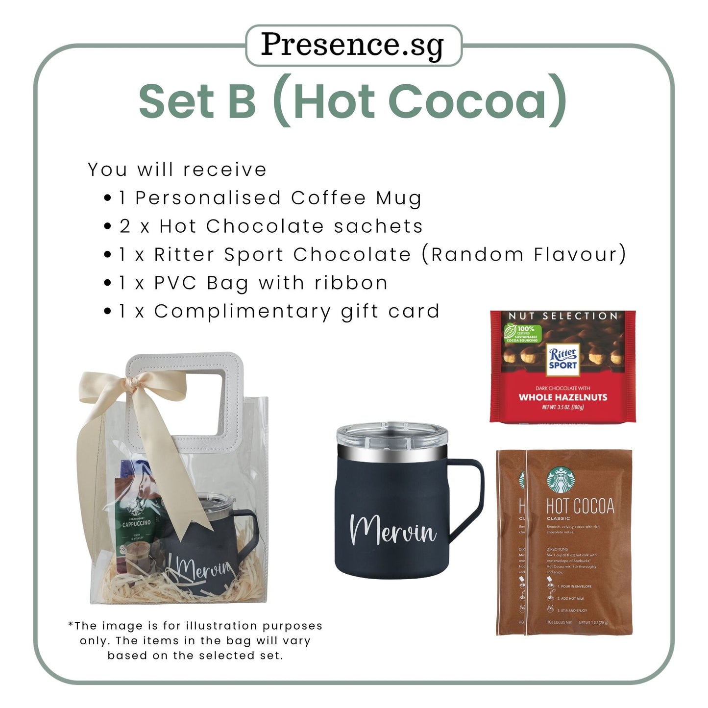 Personalised Tumbler Gift Set with Treats
