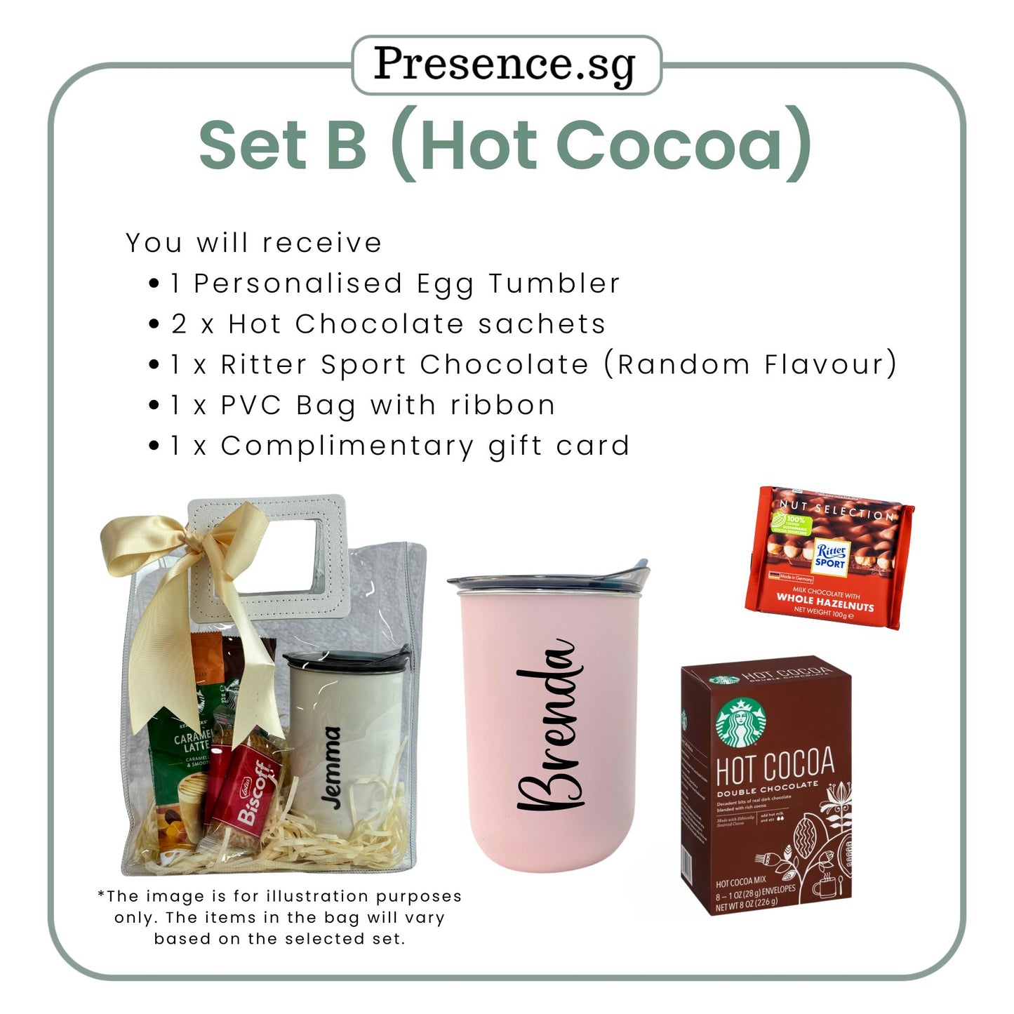 Personalised Tumbler Gift Set with Treats