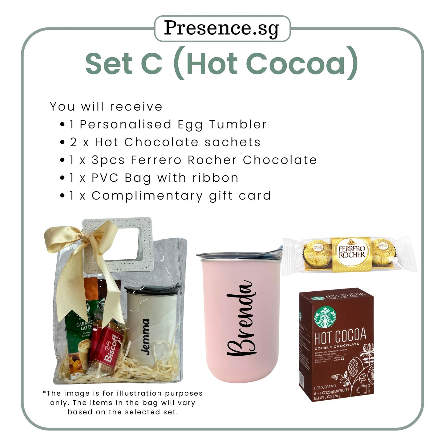 Personalised Tumbler Gift Set with Treats