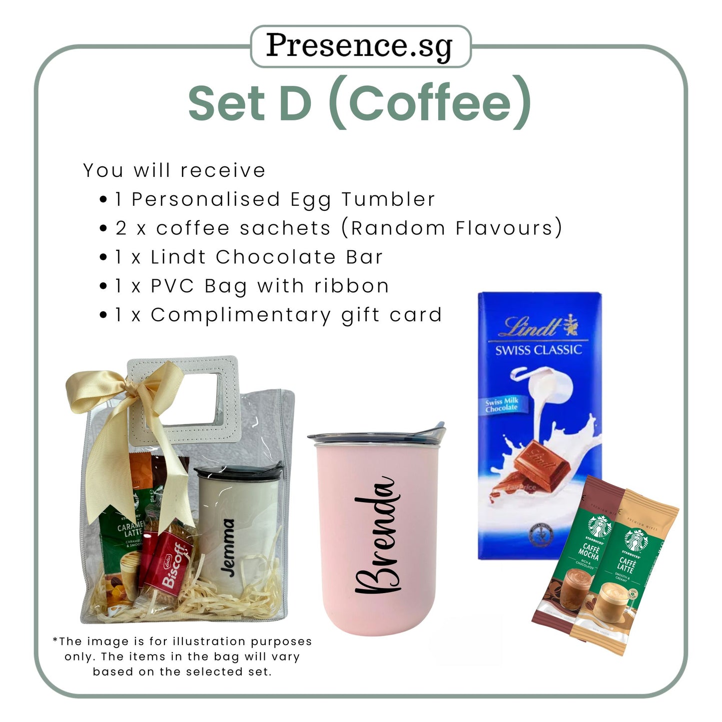 Personalised Tumbler Gift Set with Treats