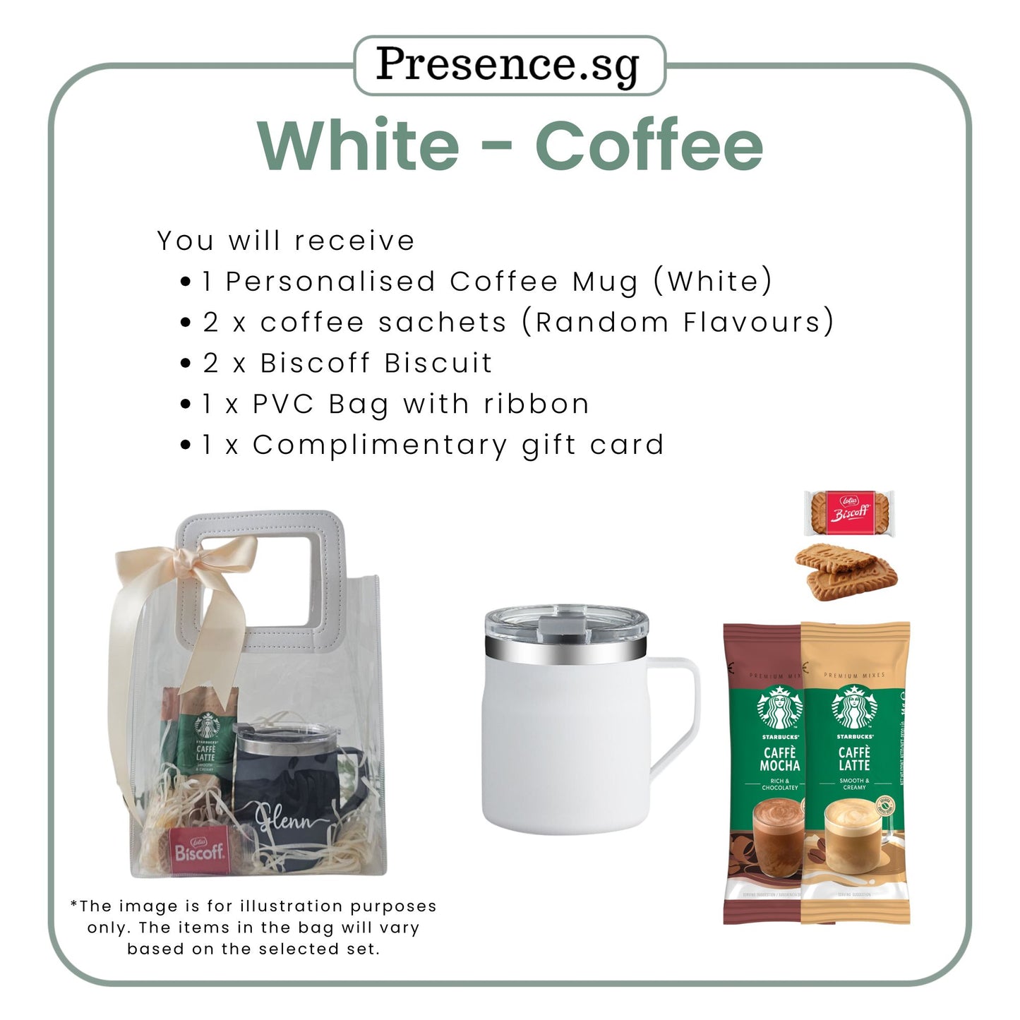 Personalised 450ml Coffee Mug & Treats Gift Set (Set A)