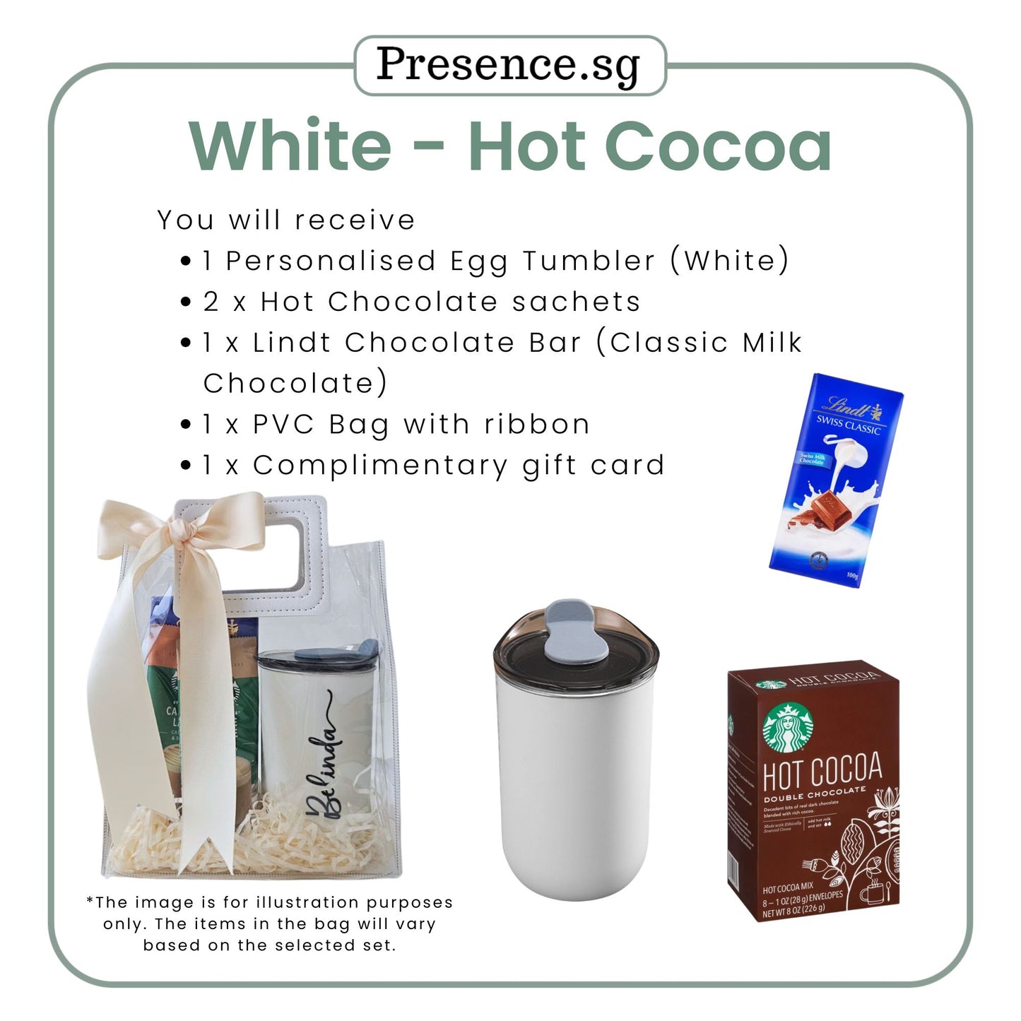 Personalised 300ml Egg Tumbler & Treats Gift Set (Set D)